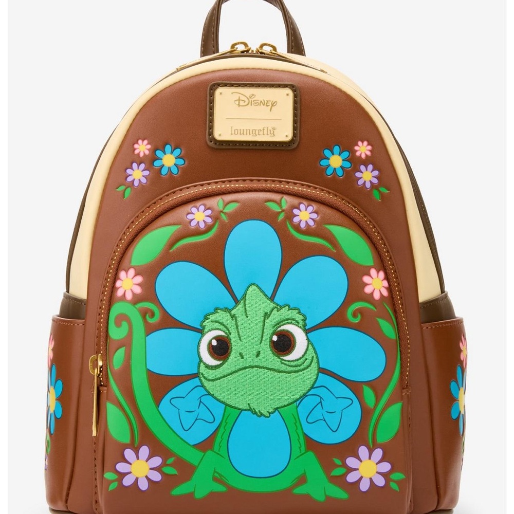 Loungefly Disney Tangled Pascal Flower Mini Backpack